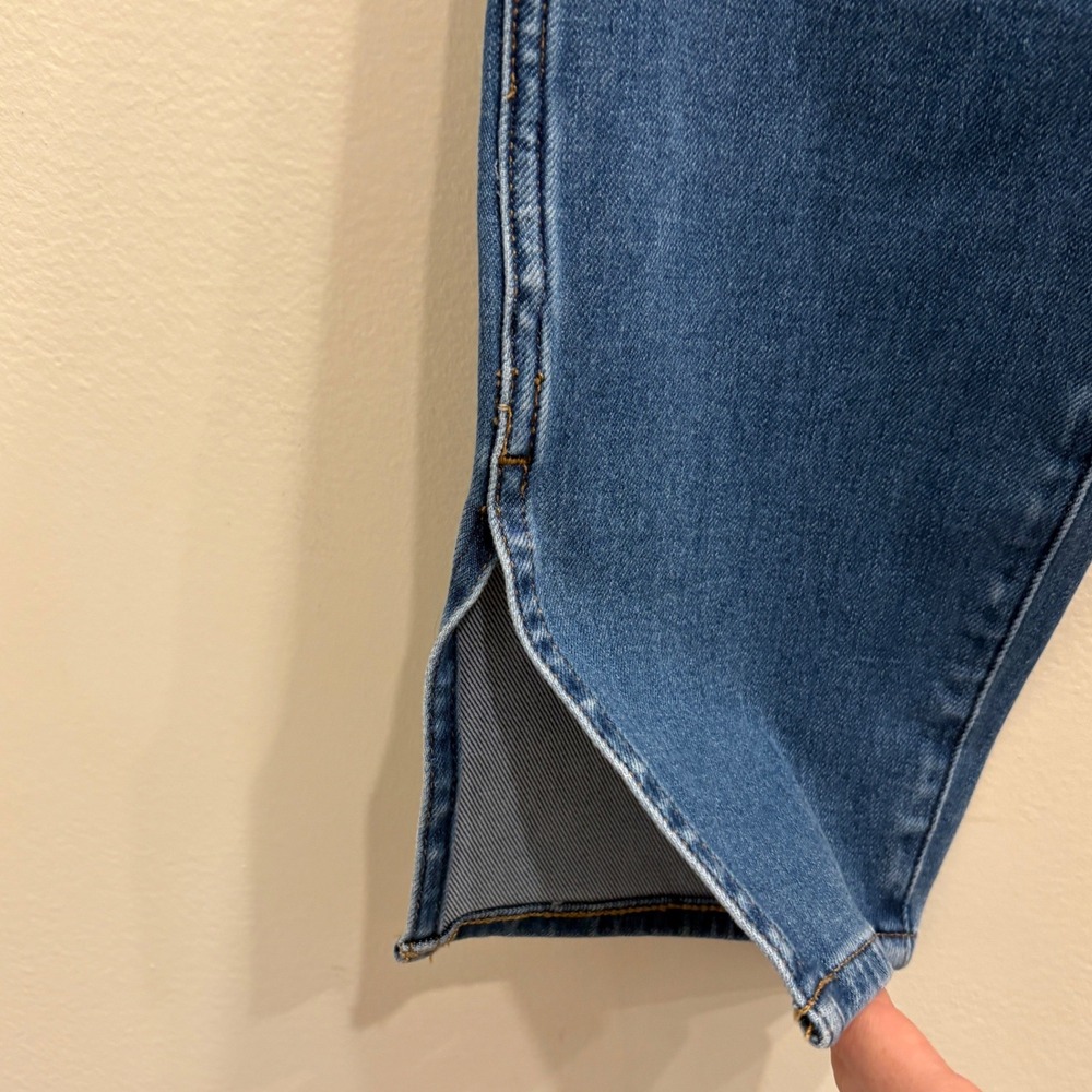 Madewell 11" High-Rise Roadtripper Supersoft Skinny Jeans Slit Hem Indigo Sz 28 - Picture 6 of 9
